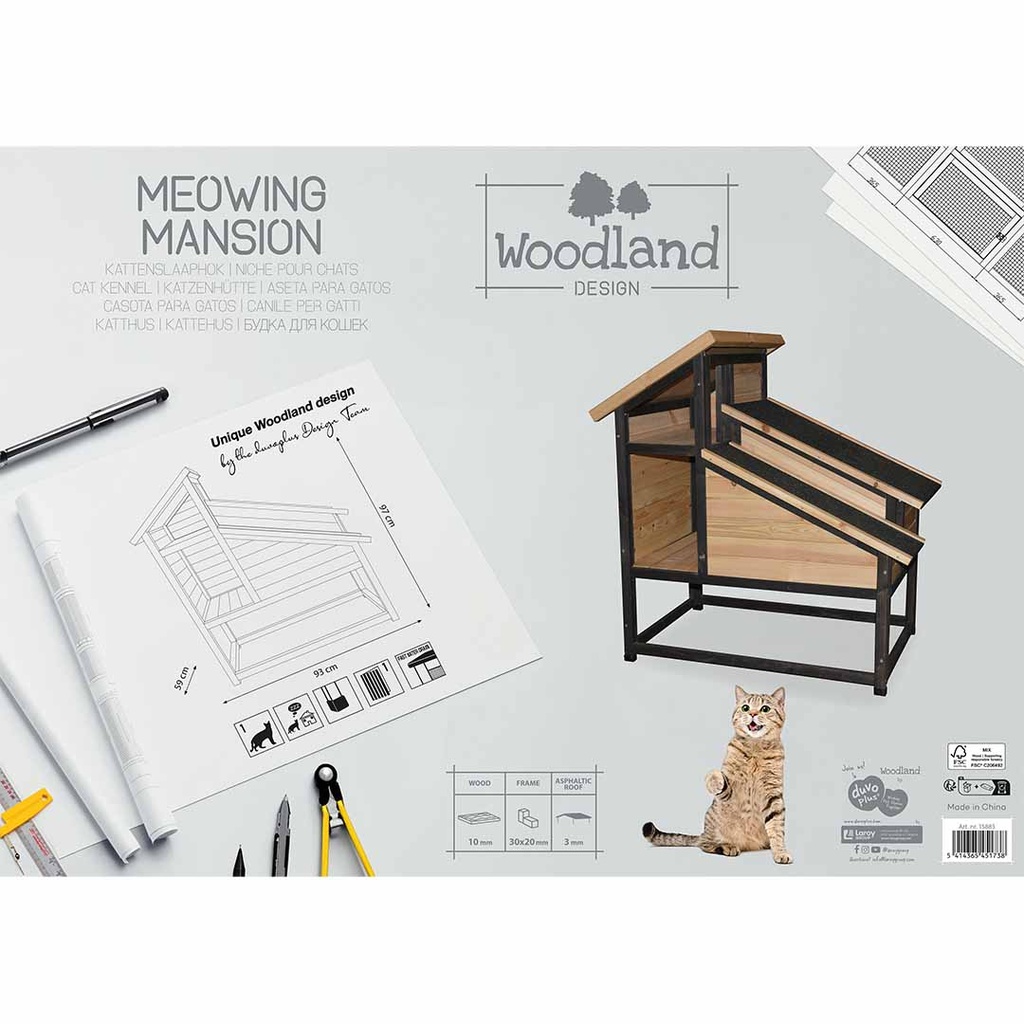 Buitenhuis voor katten