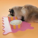 Placemat SPILL THE TEA rechthoekig roze