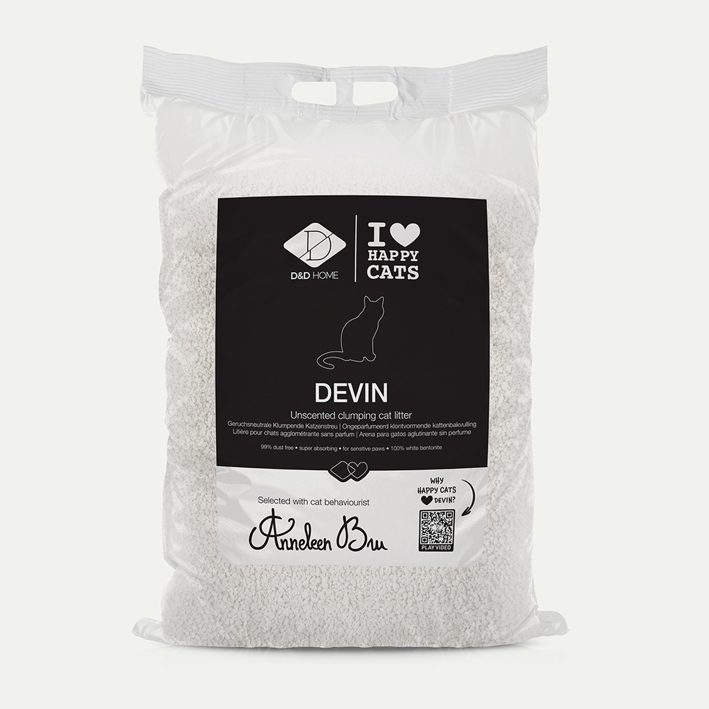DEVIN - Unscented clumping cat litter (2x)