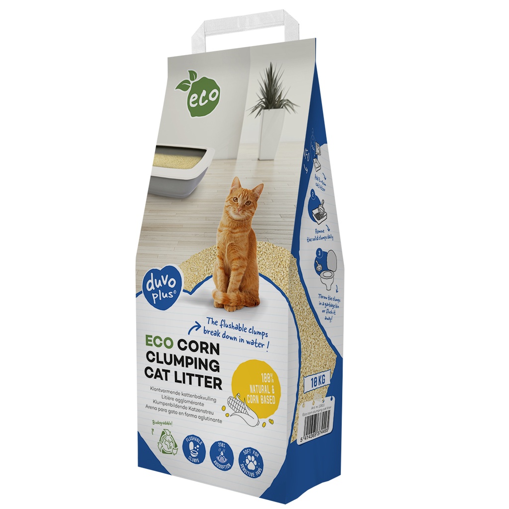 ECO maïs agglomérante litière pour chats