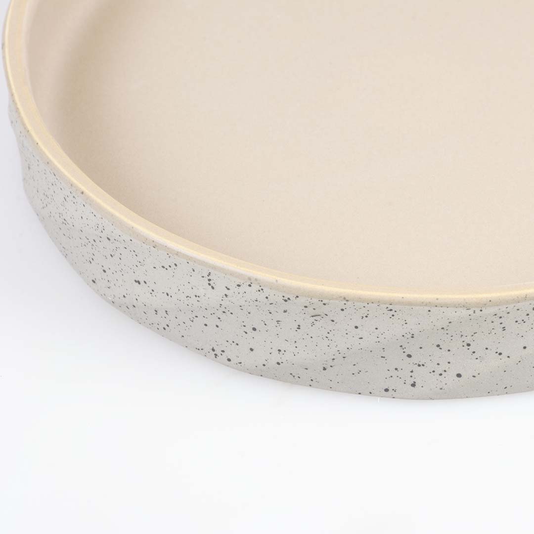 [15746] Eetschaal Stone wavy dune