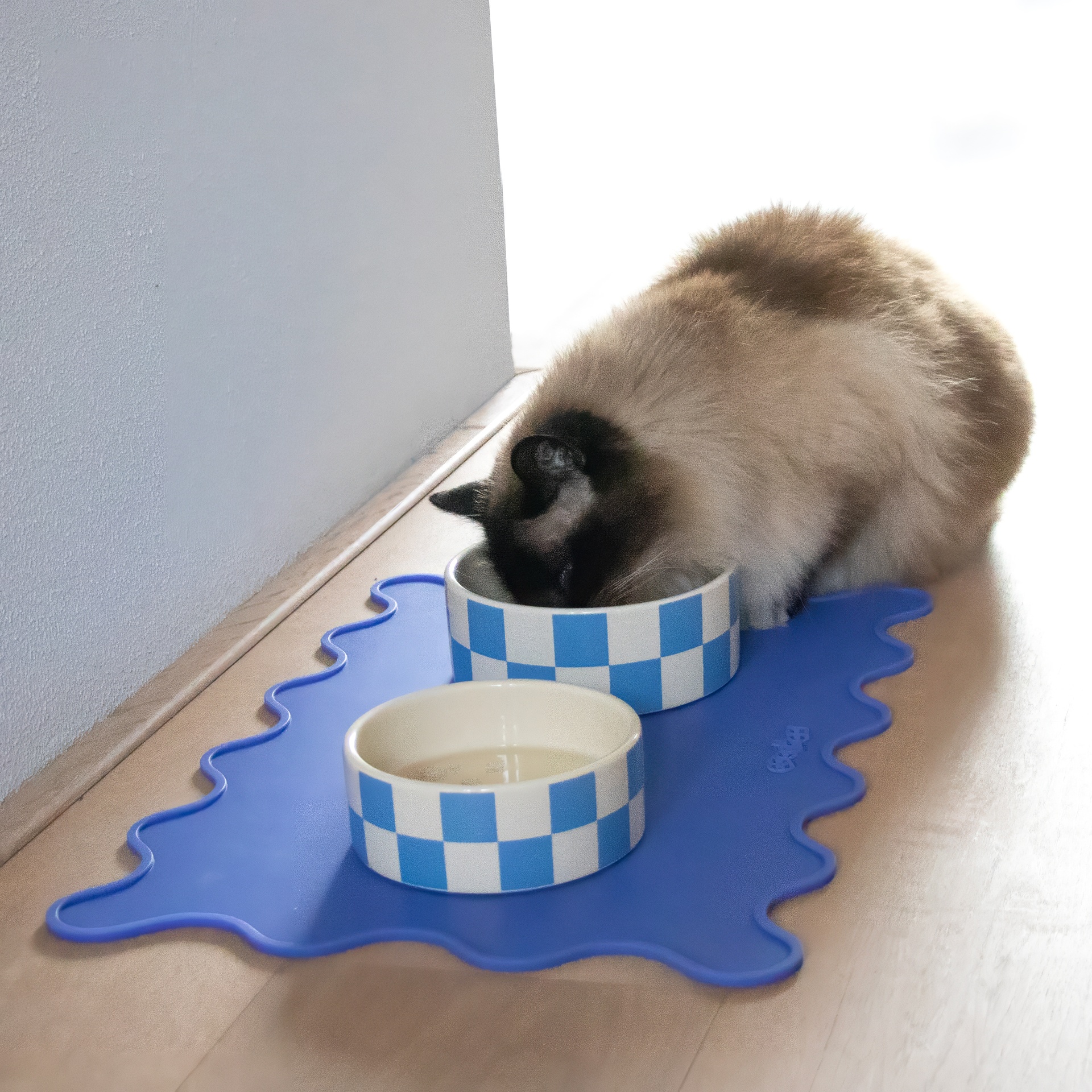 [691/487839B] Placemat SPILL THE TEA rechthoekig  [blue (Blue)]